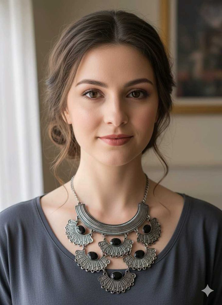 new Statement Necklace oxidised