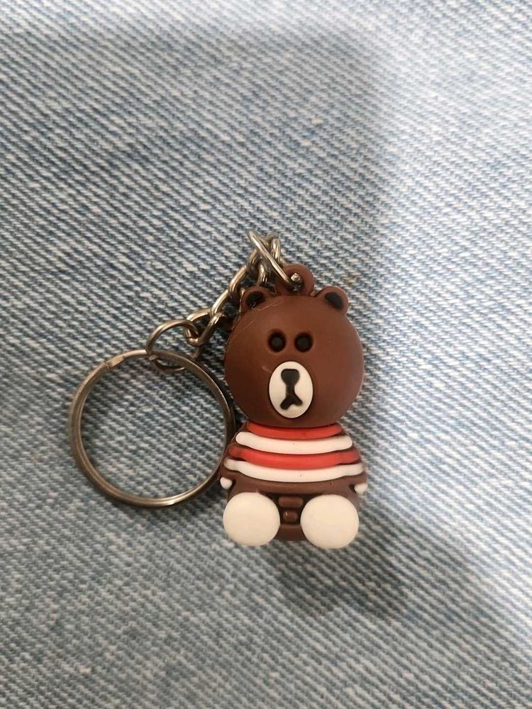 Brown Bear Keychain 🐻