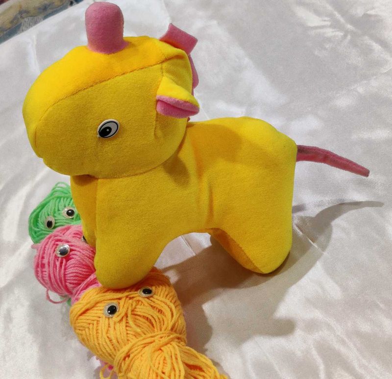 Cute Yellow Unicorn 🦄 Toy