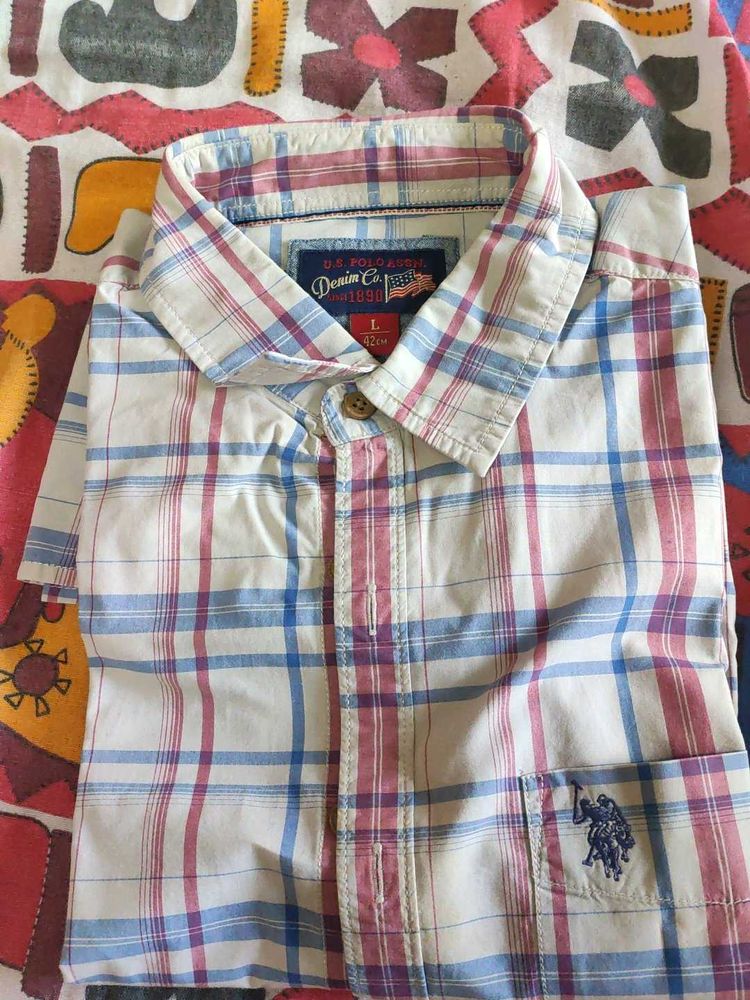 Plaid U.S. Polo Assn. Shirt
