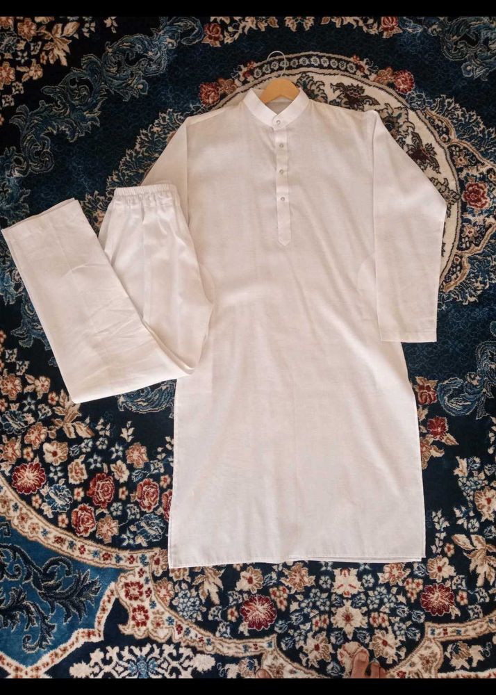 White Kurta Pajama Set