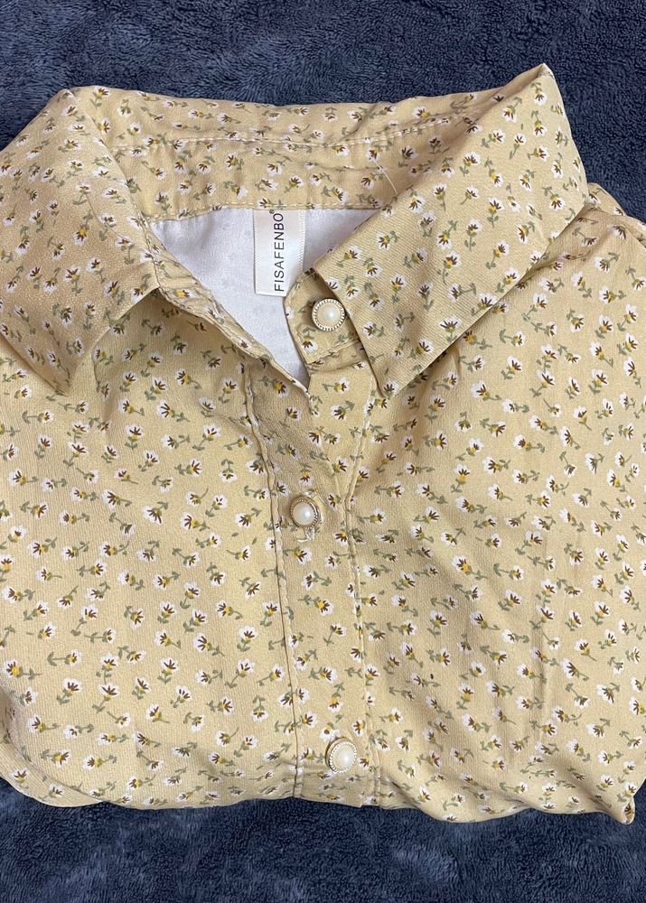 Floral Button-Down Top