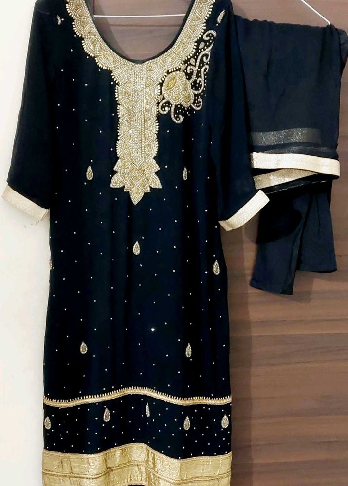 Pjami Suit With Dupatta