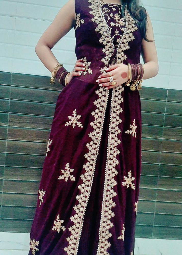 Beautiful Brown 4 Piece Lehenga Set