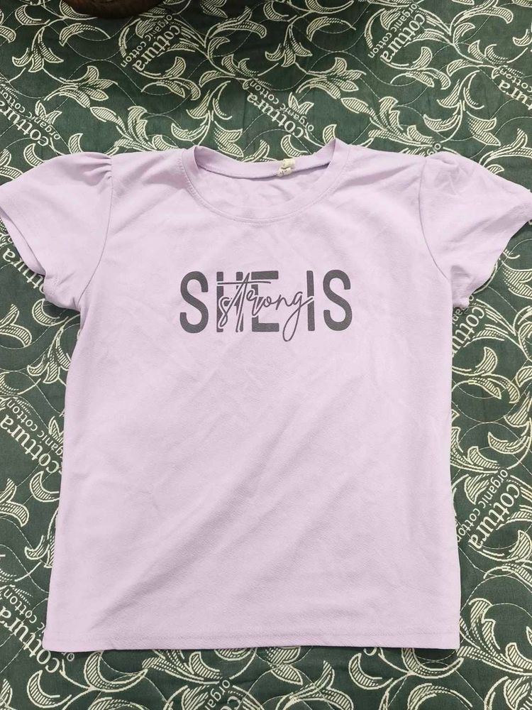 She Is Strong Purple T-Shirt