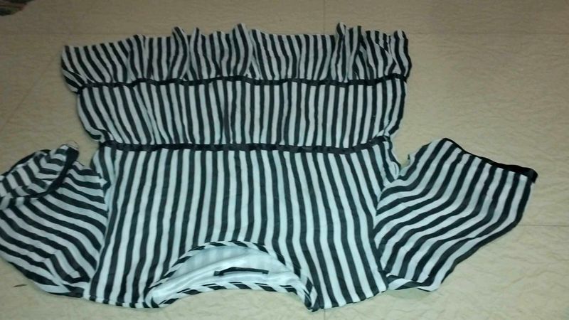 Striped Ruffle Top
