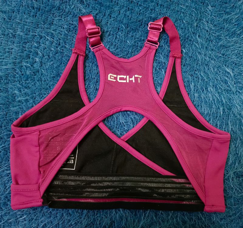 Pink ECHT Netted Bra