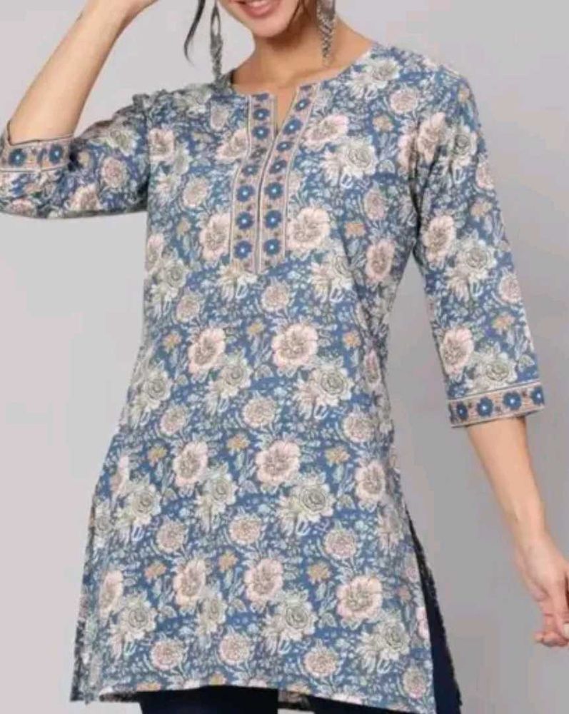 Floral Short Kurti