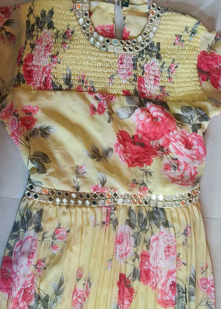 Floral Print Maxi  Dress