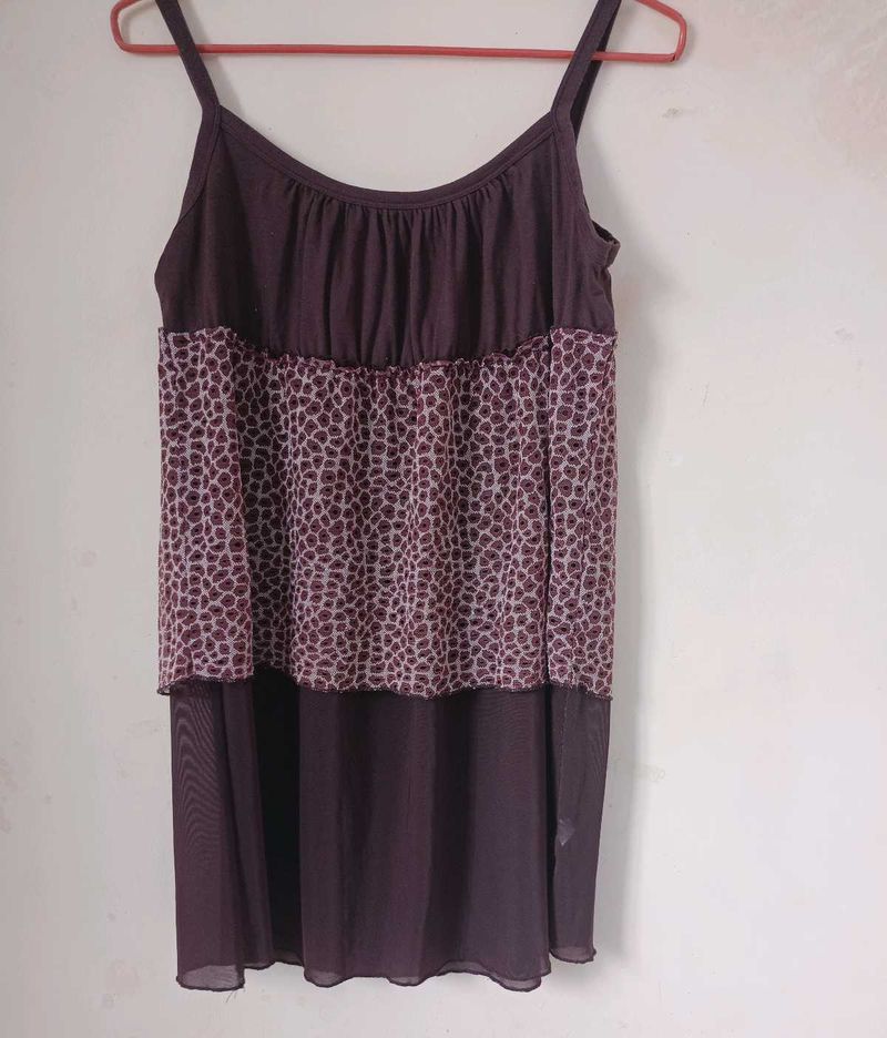 Animal Print Slip Dress