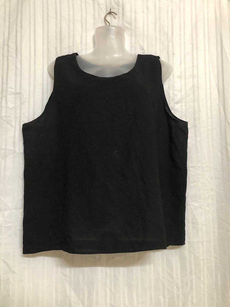 Black Sleeveless Top