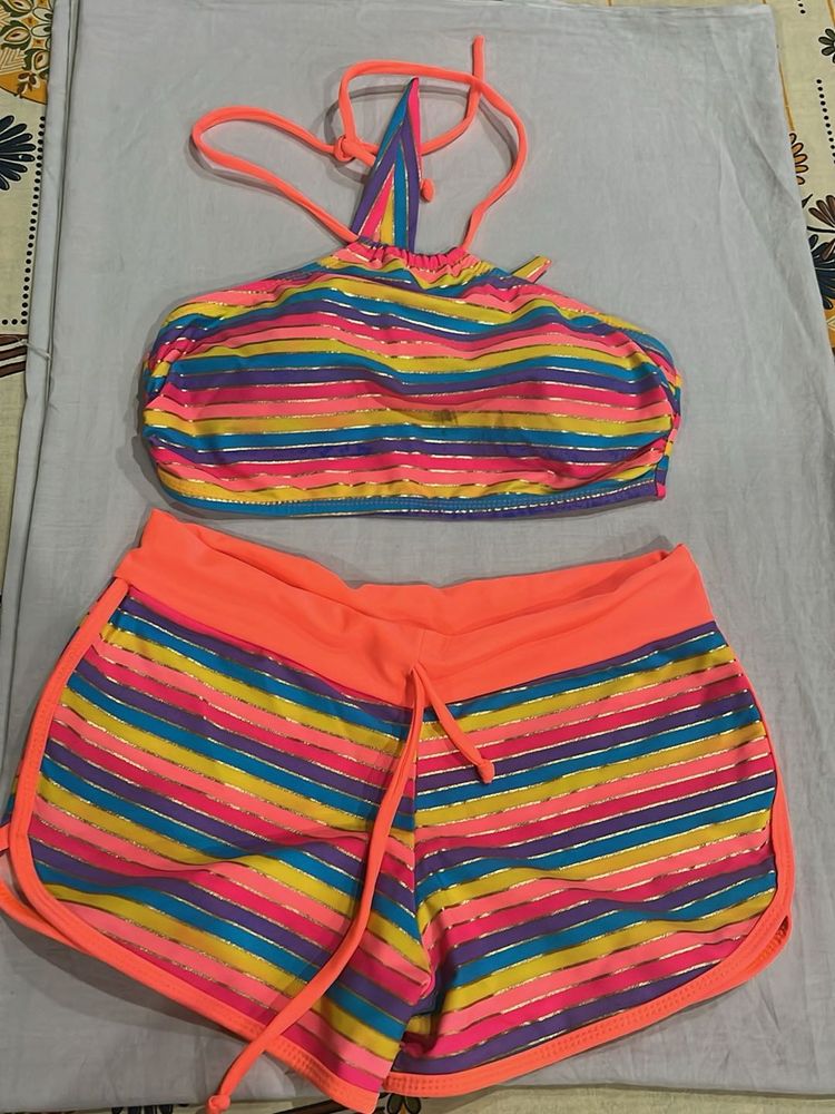 Striped Bikini Set