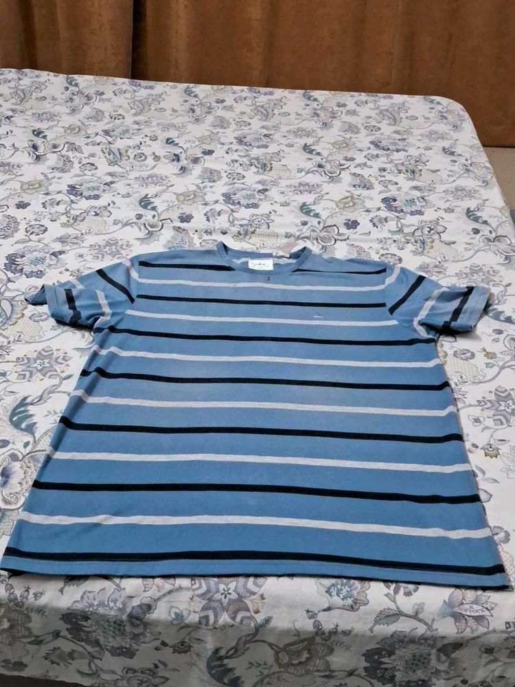 Striped Short Sleeve T-Shirt - Casual Style