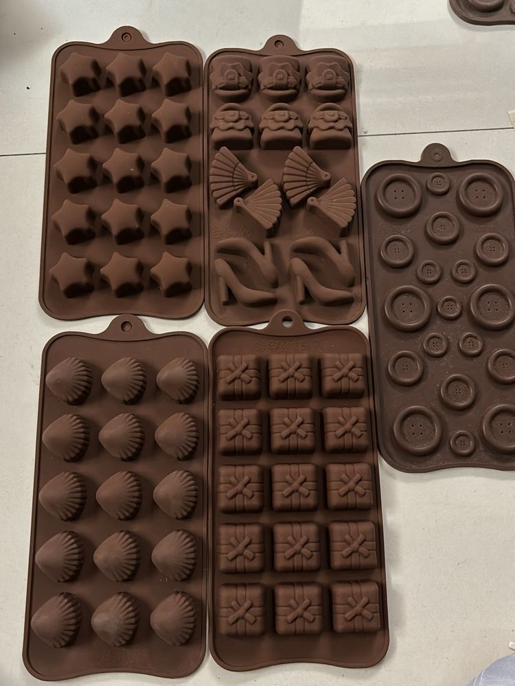 Silicon Chocolate Mould 5 Pc Set