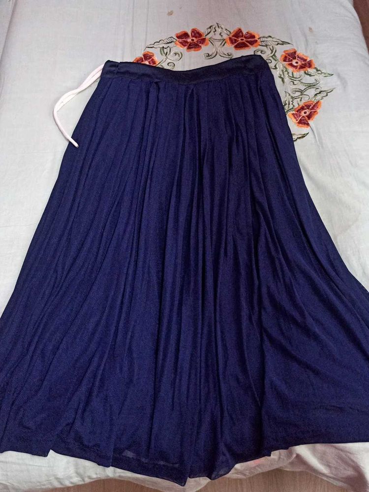 Flowy Blue  Skirt