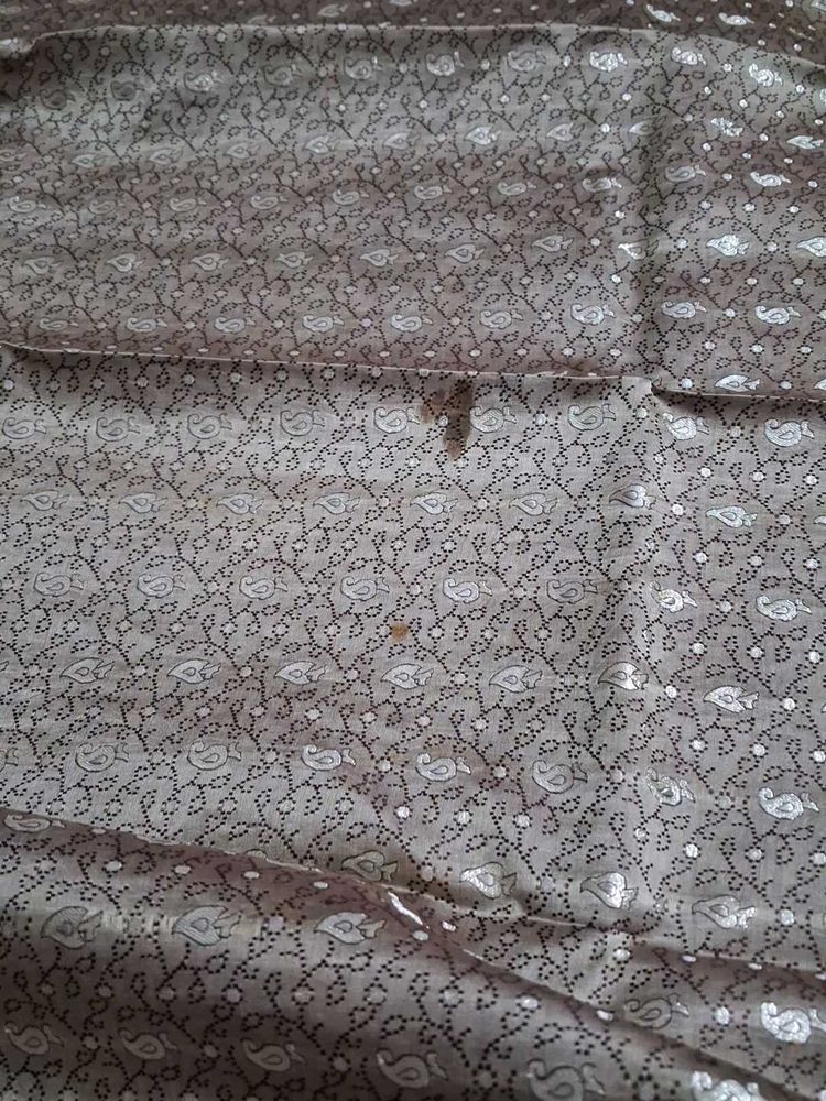 Elegant Brown &amp; Silver Dupatta