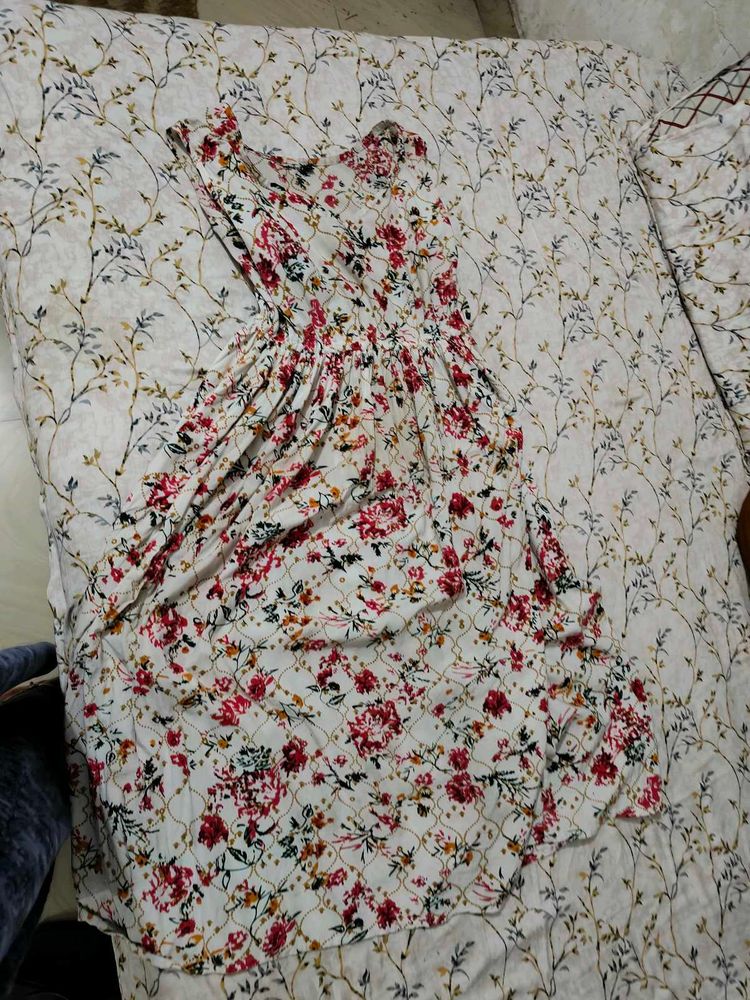 white gown