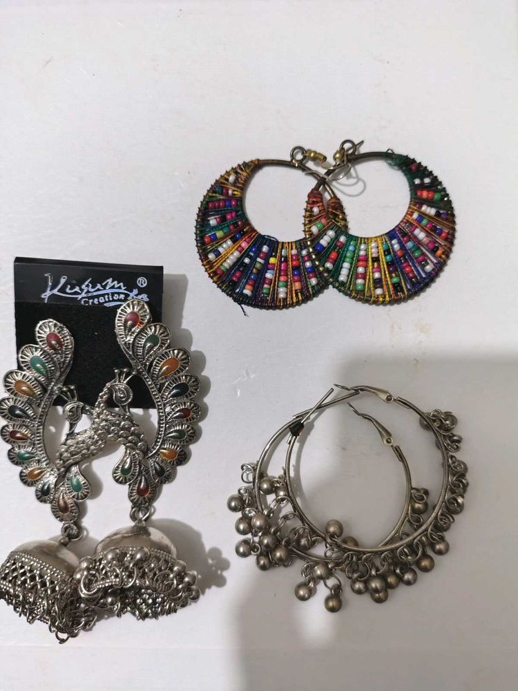 3 Earrings Set