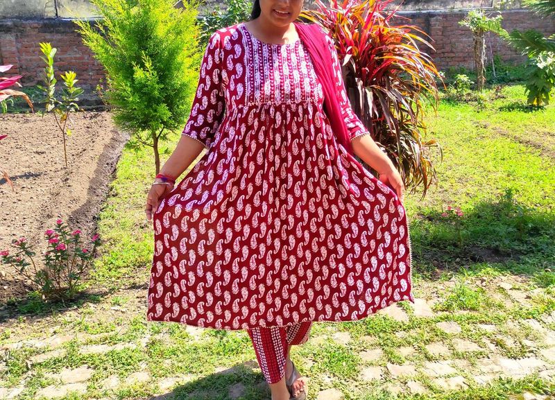 (Deal Of The day)Alia Cut Kurti Set Beautiful