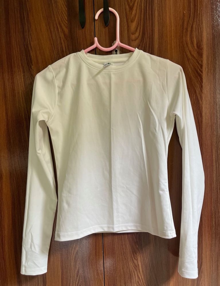 White Long Sleeve Top