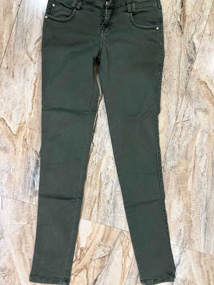 Olive Green Skinny Jeans