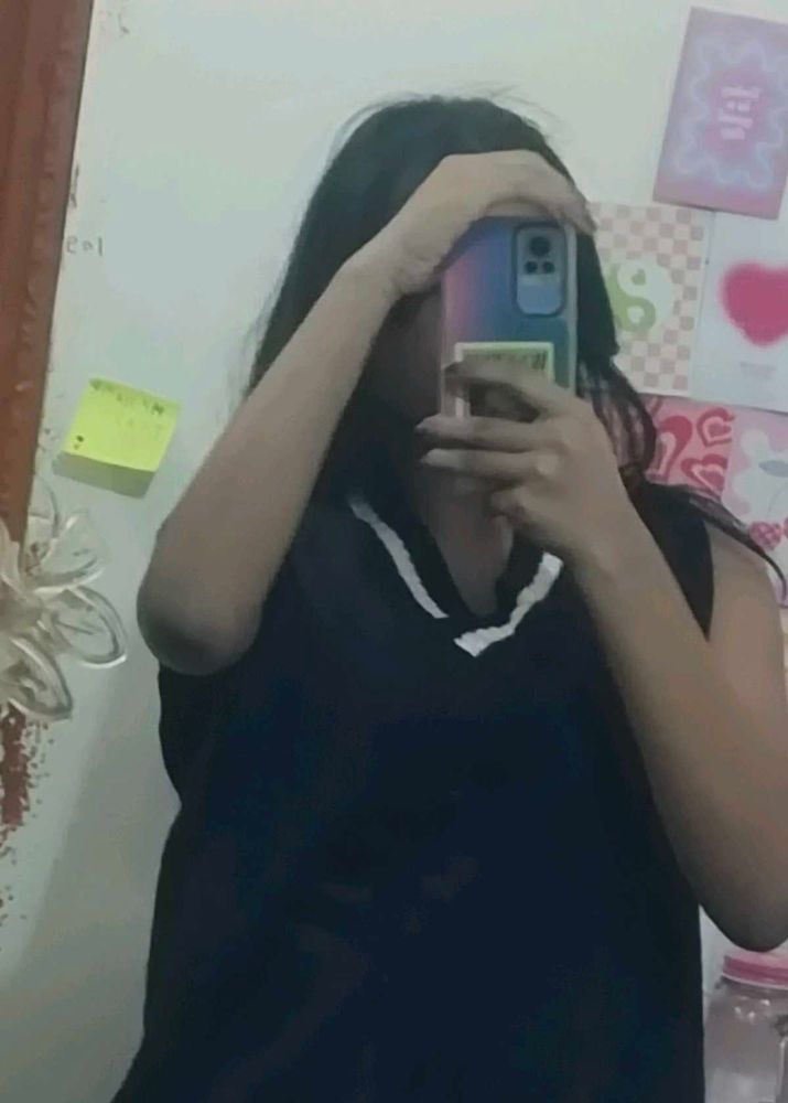 Cute korean Black vest