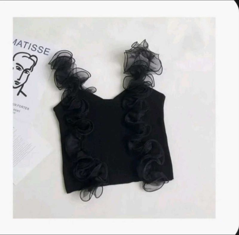 Cute Frill Crop Top
