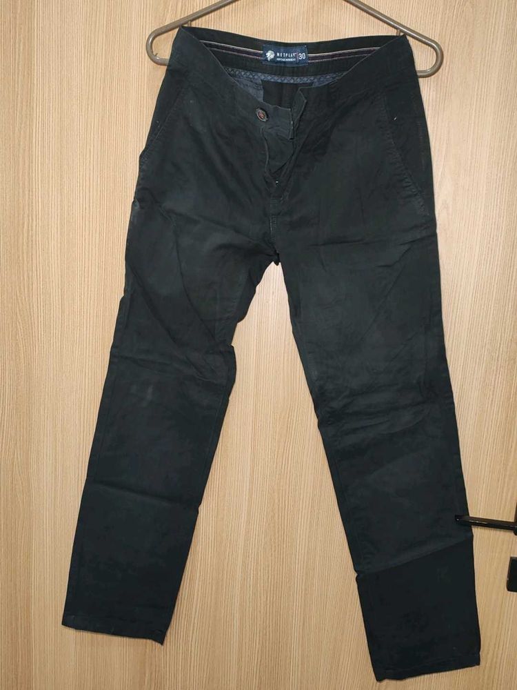 Netplay Men&#39;s Resolution Black Casual Pants