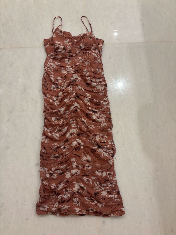 PEACH BODYCON DRESS ❤️