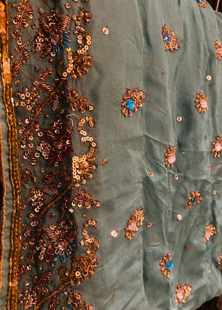 zardozi ethnic saree