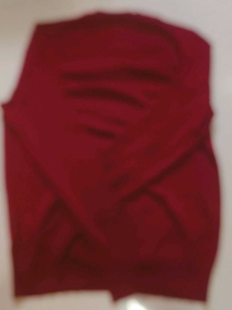 Maroon Cardigan Sweater / thrift