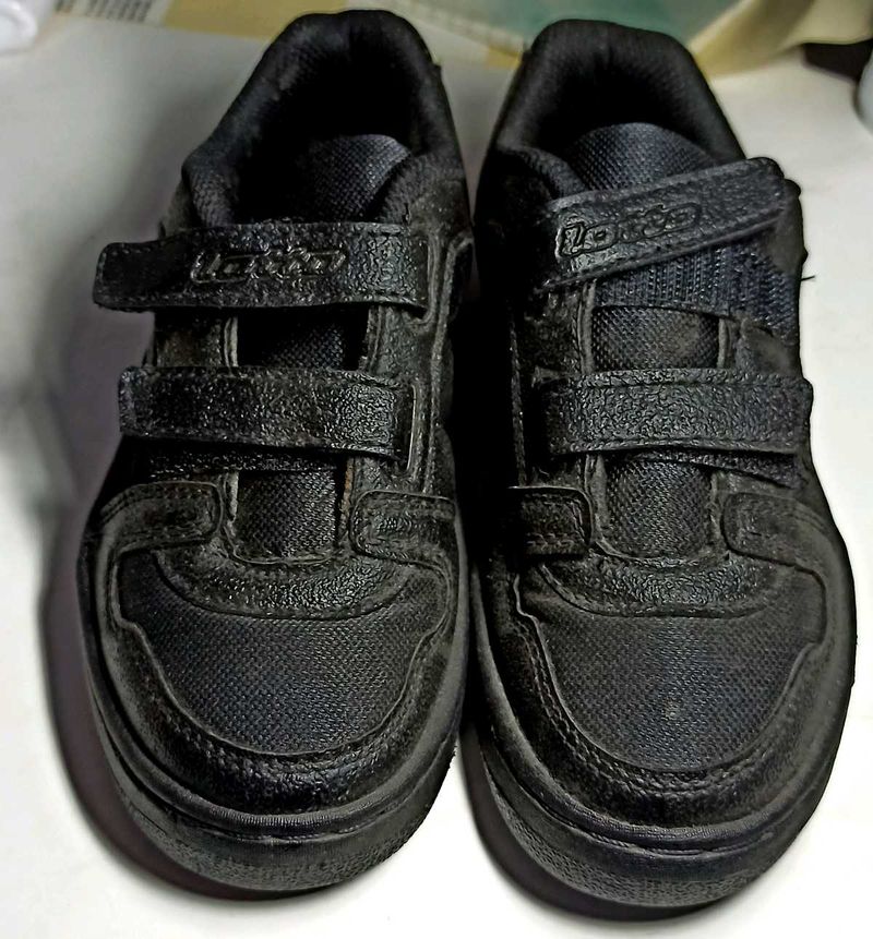 Lotto Black Velcro Sneakers For School Kuds