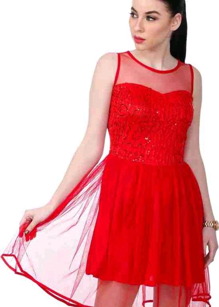 Women Red Dress 👗
