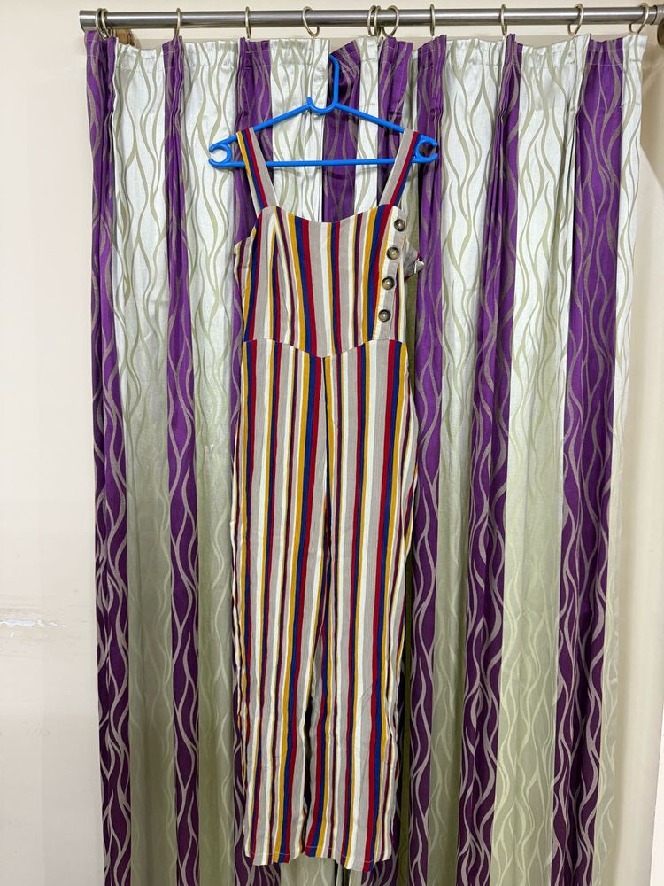 Westside Multicolour Striped Jumpsuit