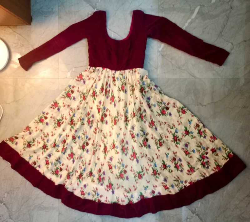 Floral Print Fit &amp; Flare Dress