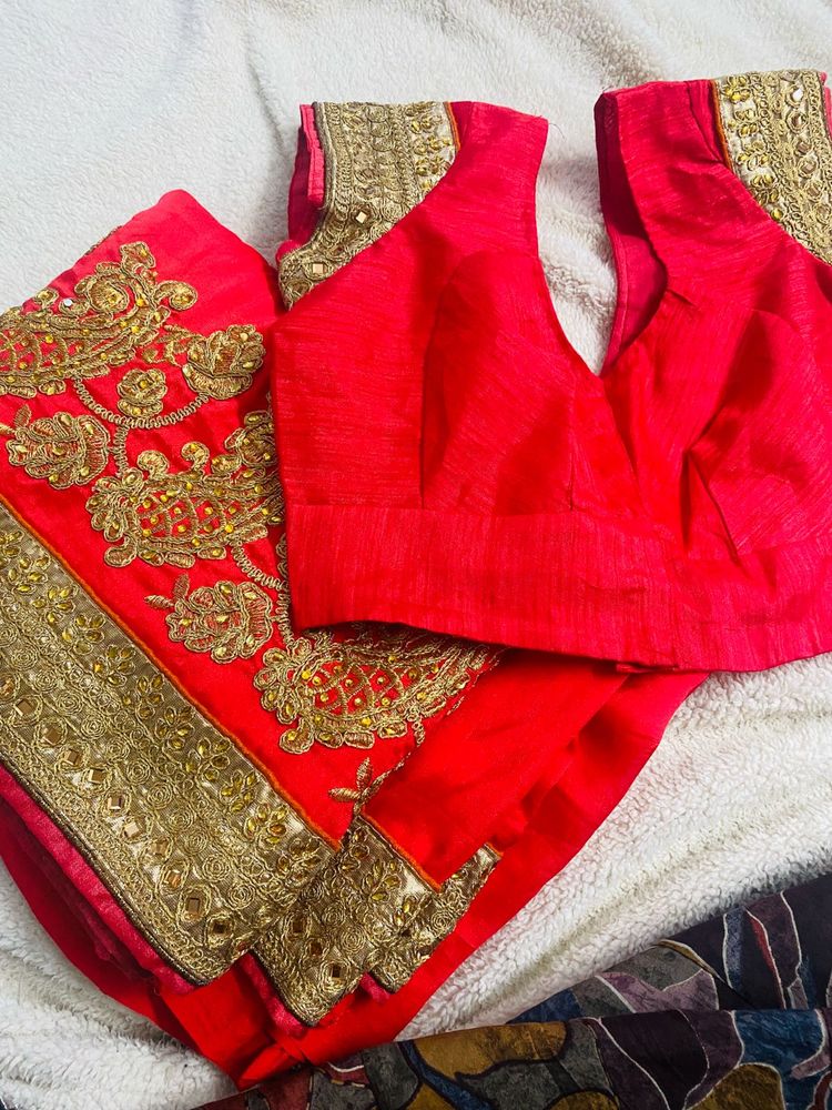 Beautiful Heavy Work Saree 🌺