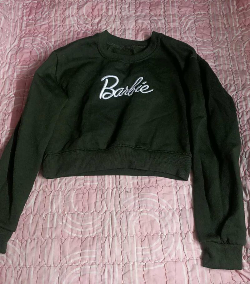 Barbie Cropped Sweatshirt