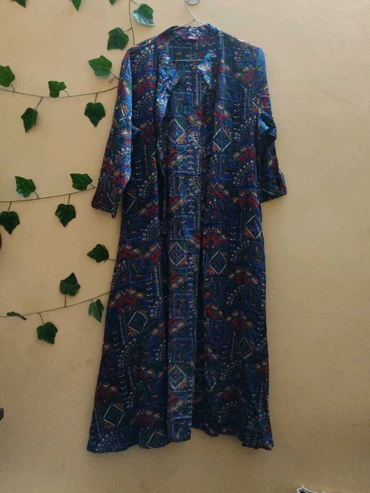 Blue Multicolor Shrug