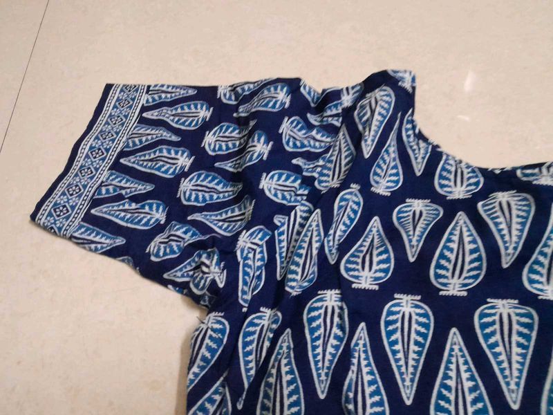 Blue Kalamkari Blouse