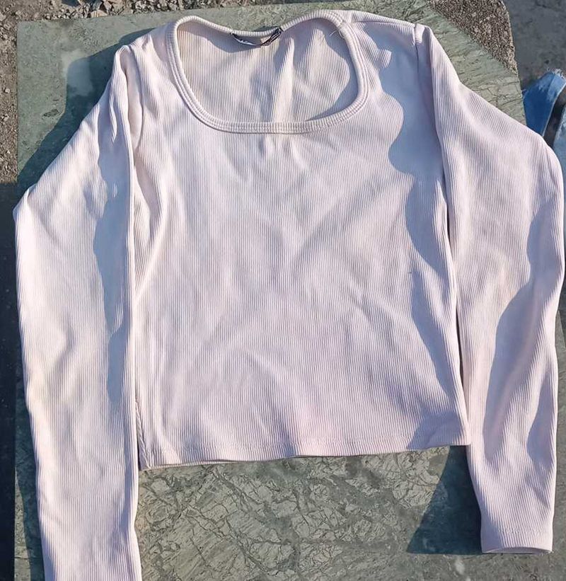 Ribbed Long Sleeve Top