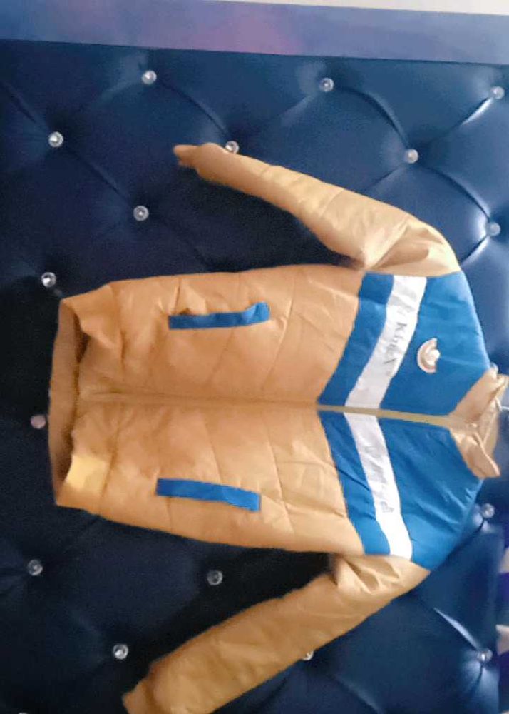 Retro Color Block Puffer Jacket