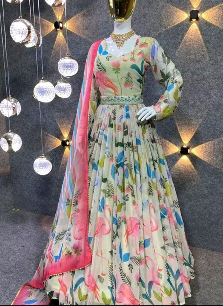 Ethnic Gown With Duptta