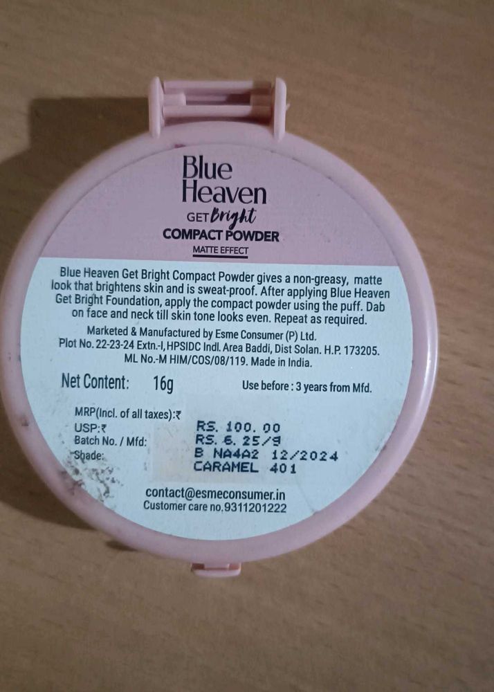 Blue Heaven Compact Powder