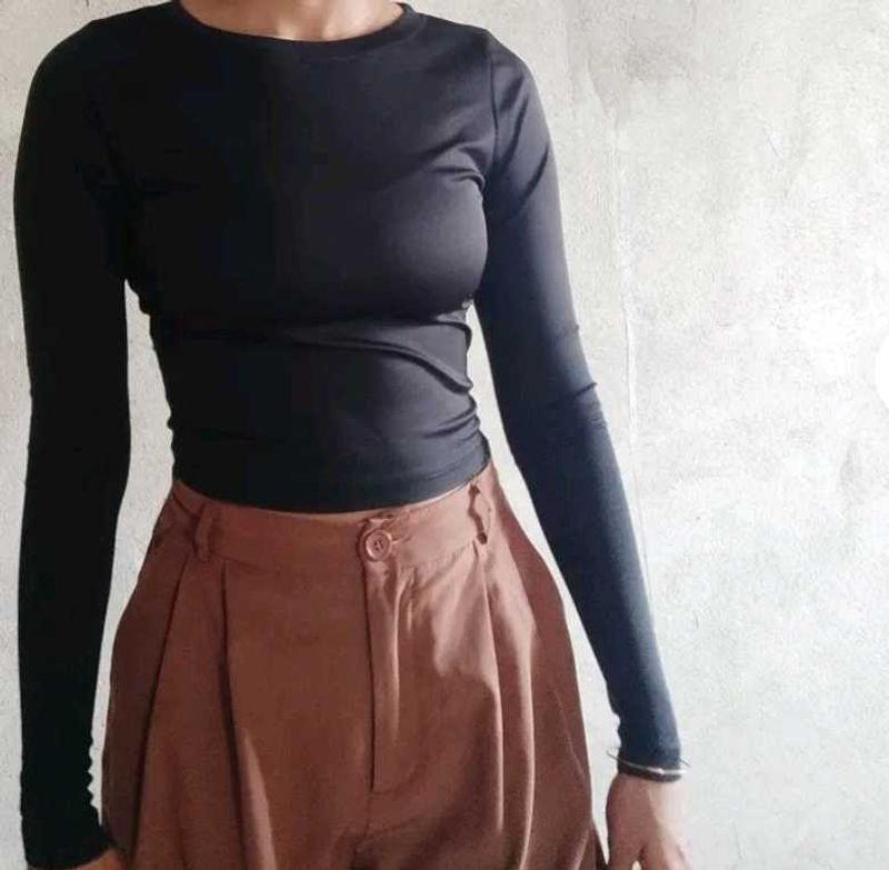 Black Long Sleeve Top