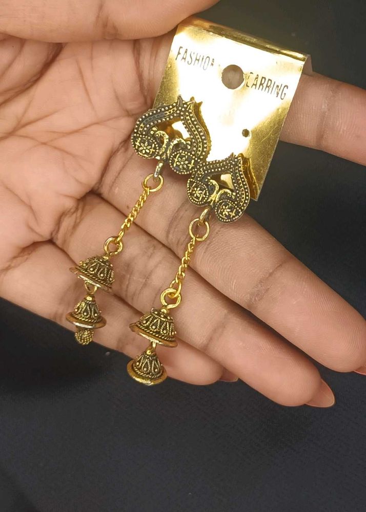 Golden Oxydise Earings