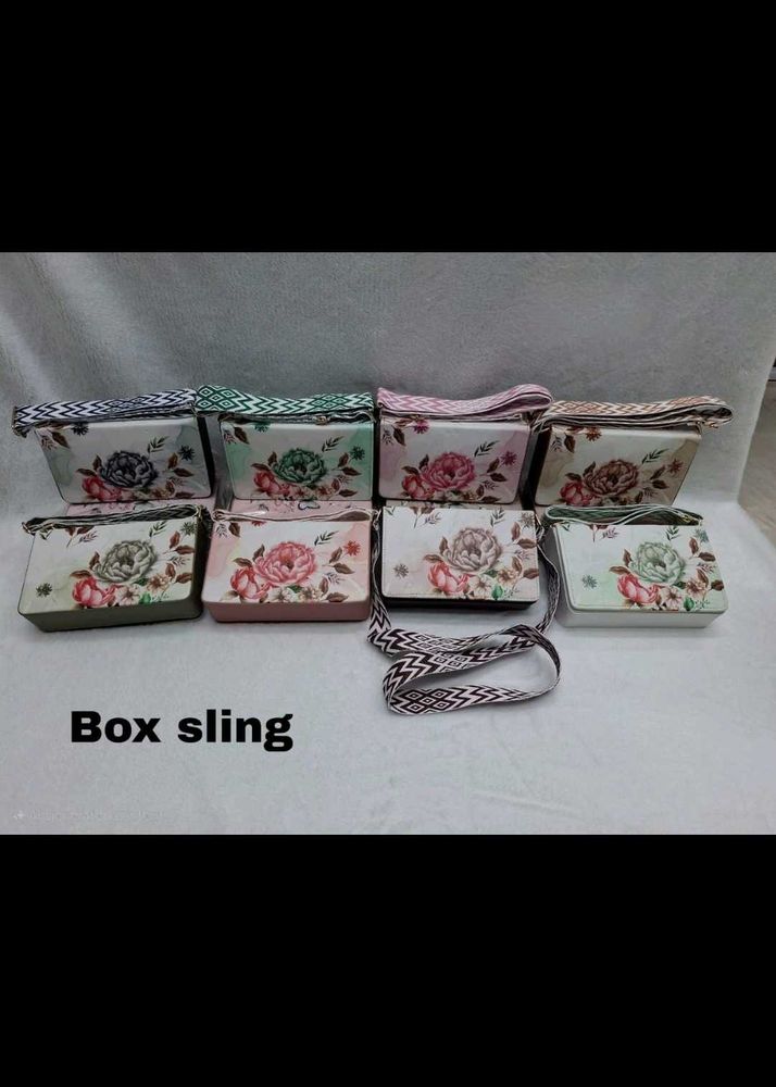 Floral Box Sling Bag All Color Available