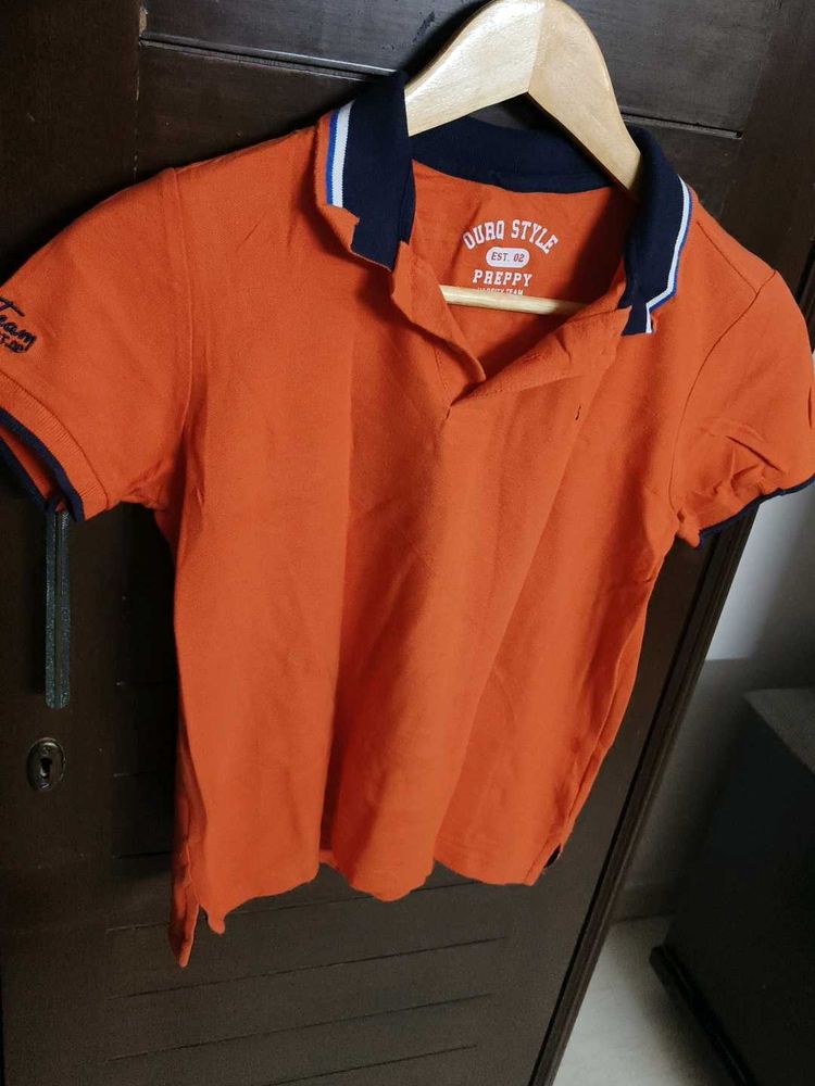 Orange Polo Shirt - Casual Style