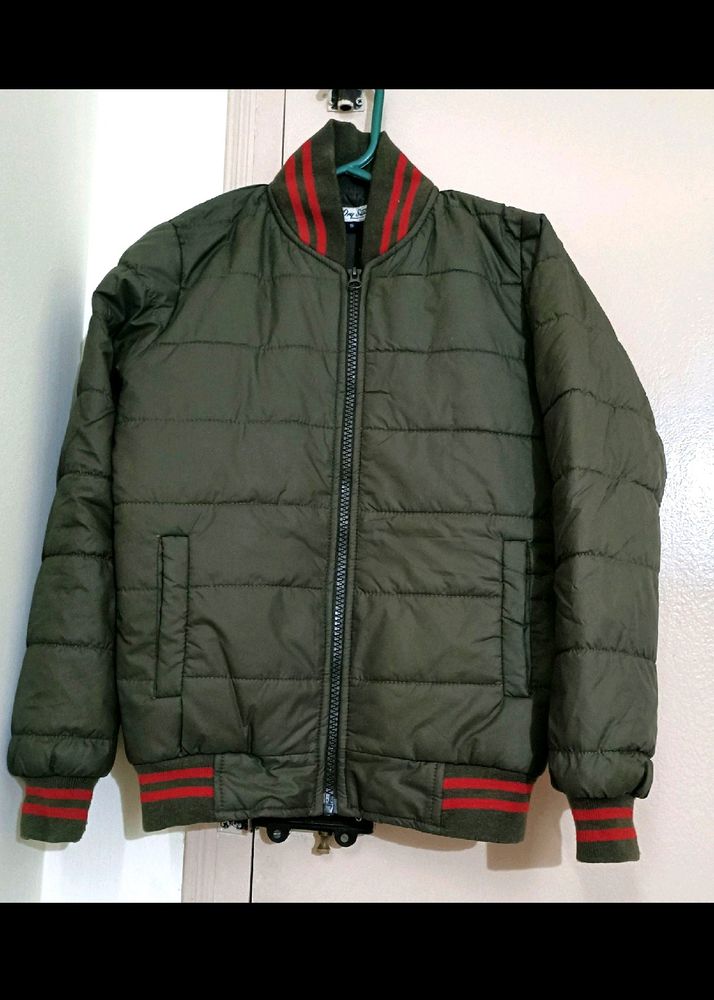 Women Bomber Jacket (Military Green)