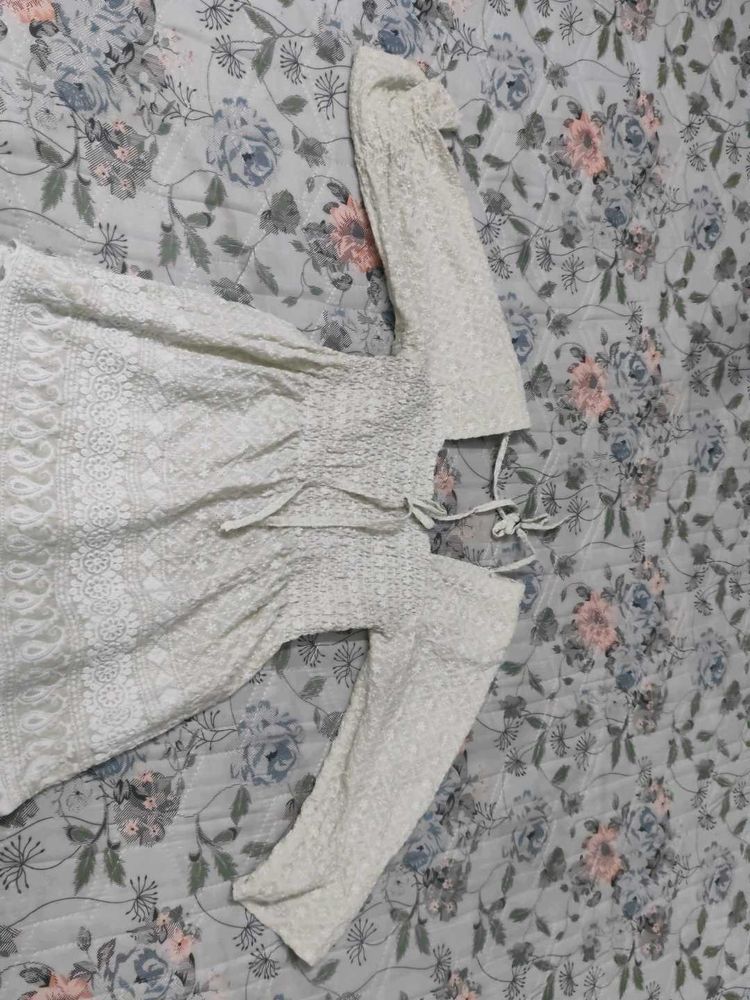 White Embroidered Dress