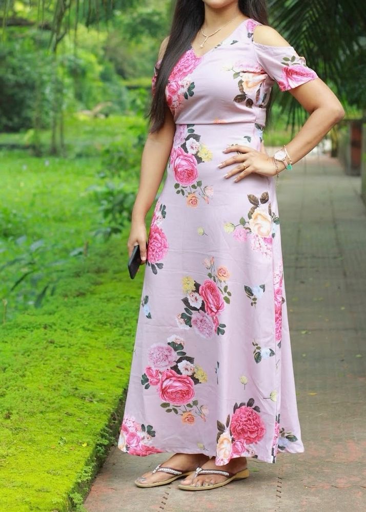 Faballey Floral Maxi Dress